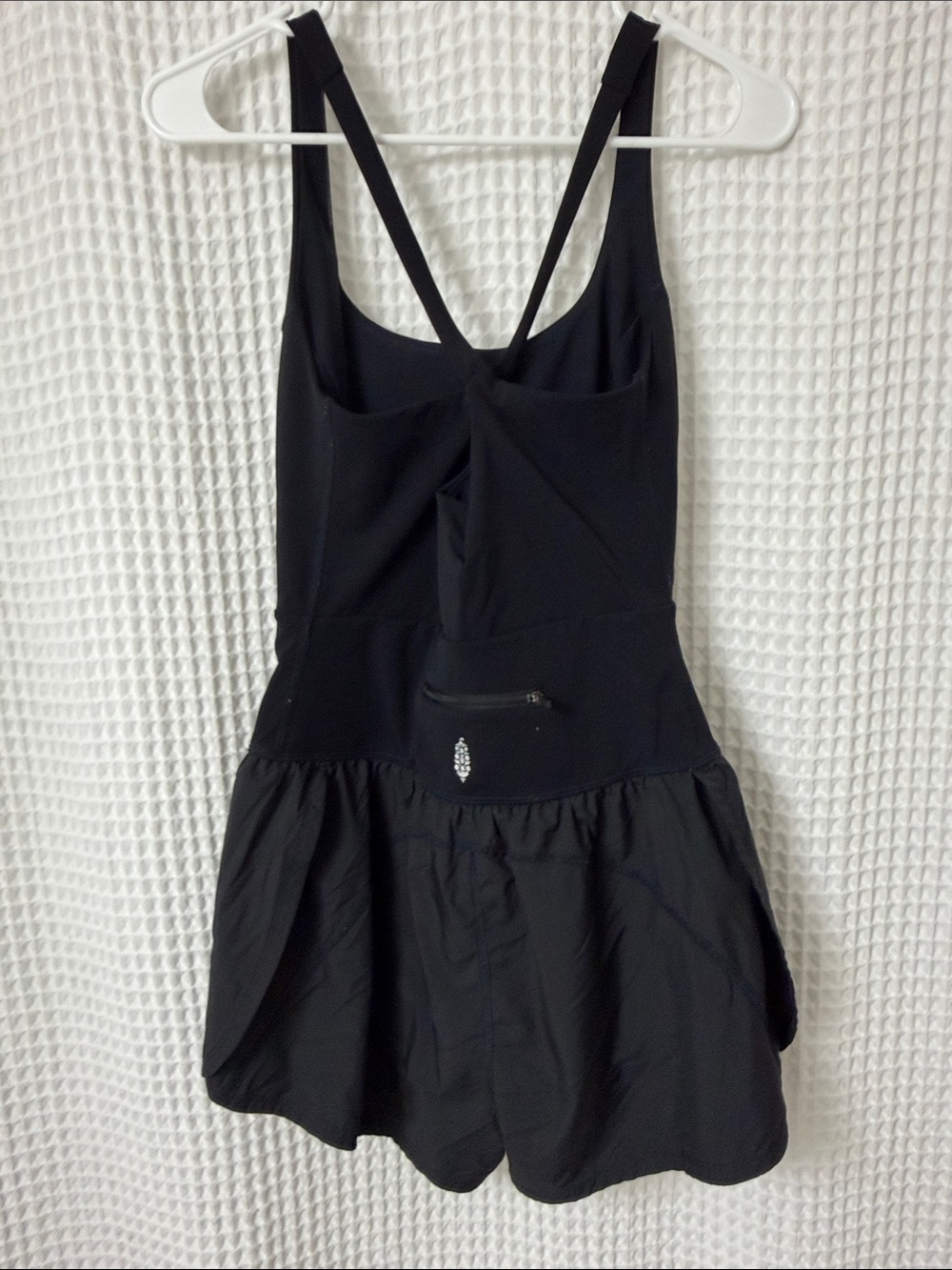 Free People FP Movement Righteous Runsie Black Athletic Romper Medium - Picture 10 of 13
